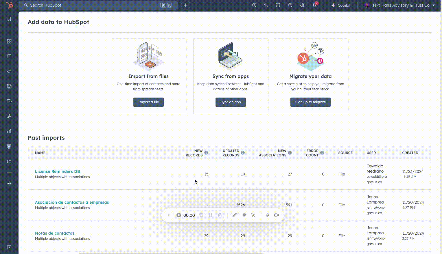 Checking the Import File
